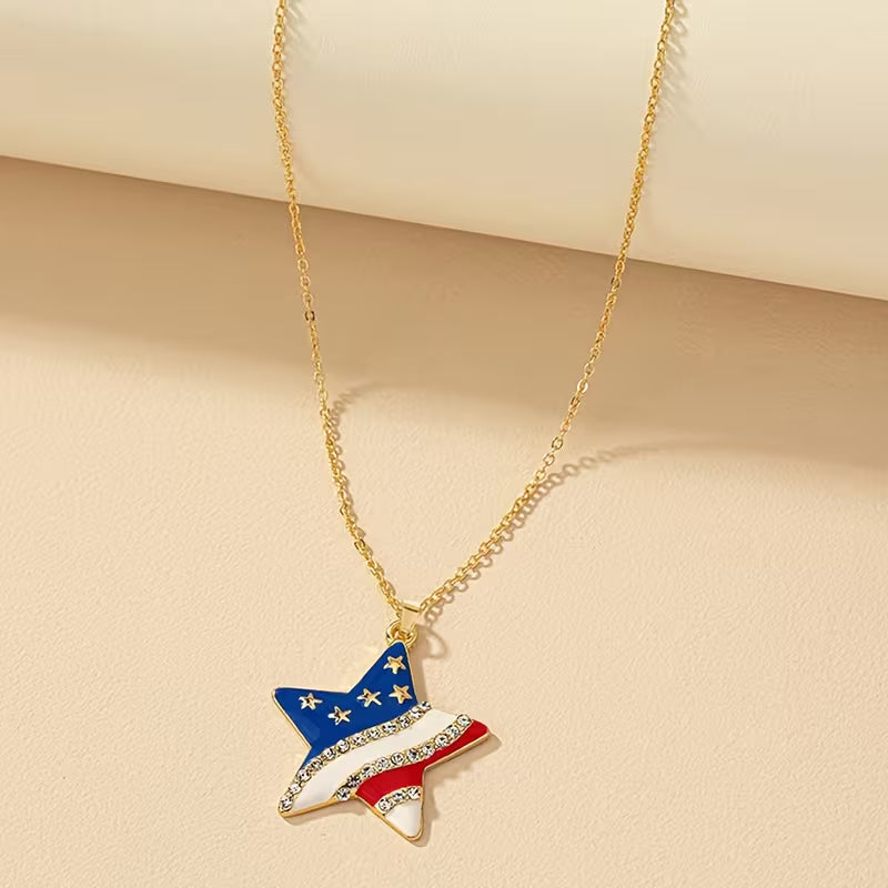 Star of Timeless Liberty Pendant Necklace