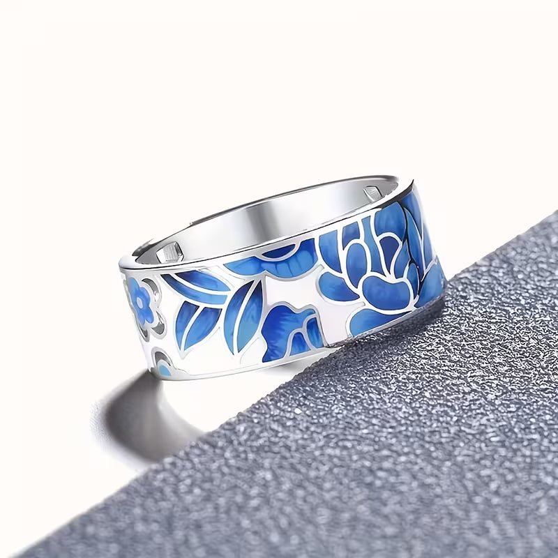 Pierścionek Azure Blossom Heirloom Band