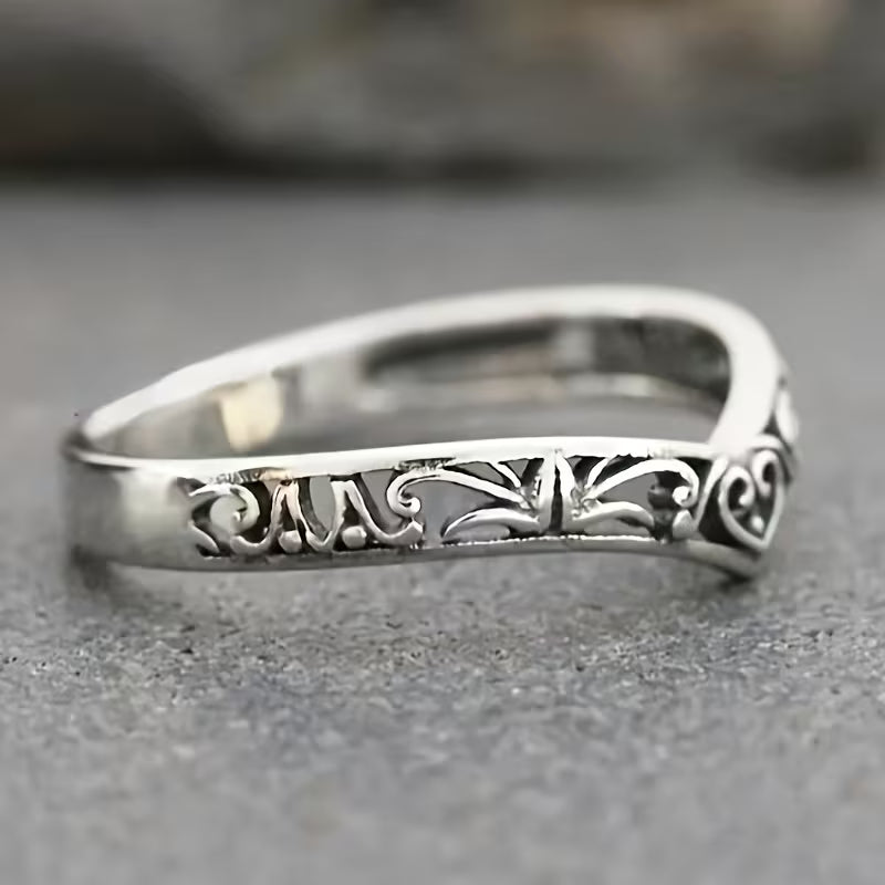 Whispered Scrollwork Elegance Ring