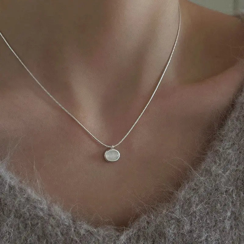 1+1 Offer: Classic solitaire pendant necklace in silver