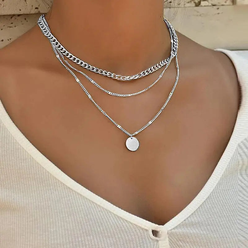 1+1 Offer: Gold and Silver Plated Necklace