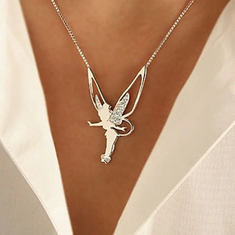 1+1 Offer: Fairy Necklace in Gold and Silver