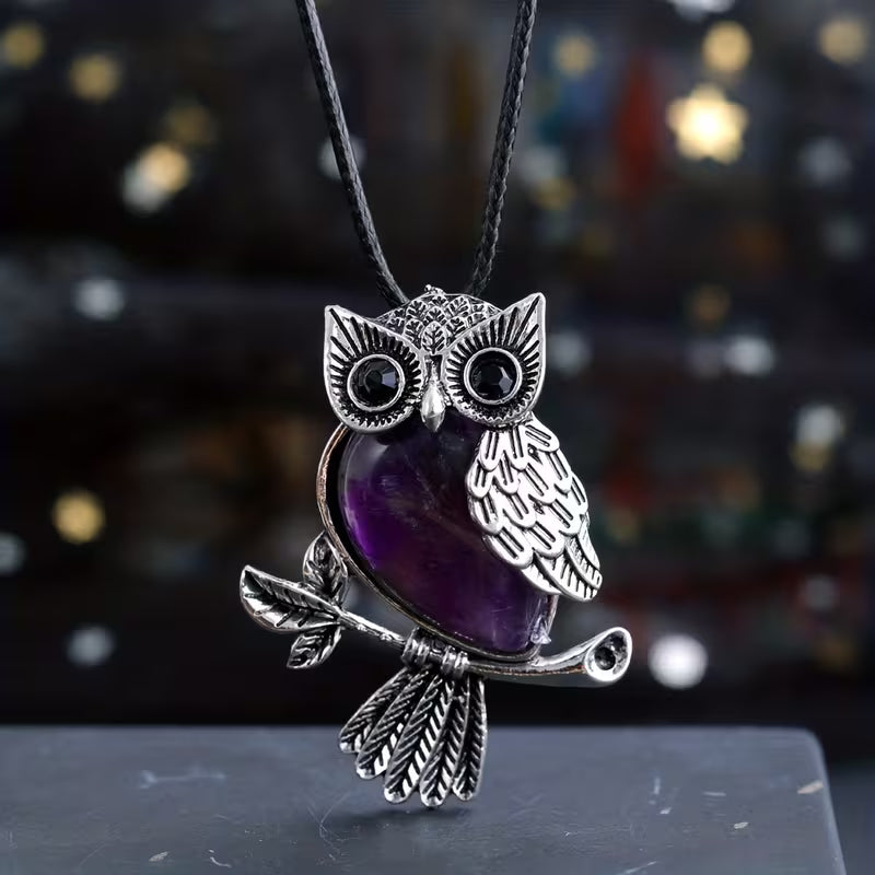 Naszyjnik z Zawieszką Midnight Owl Elegance