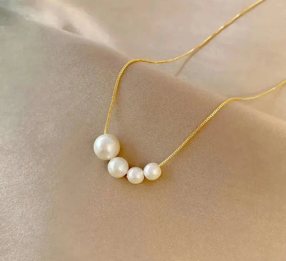 1+1 Offer: Gold freshwater pearl necklace