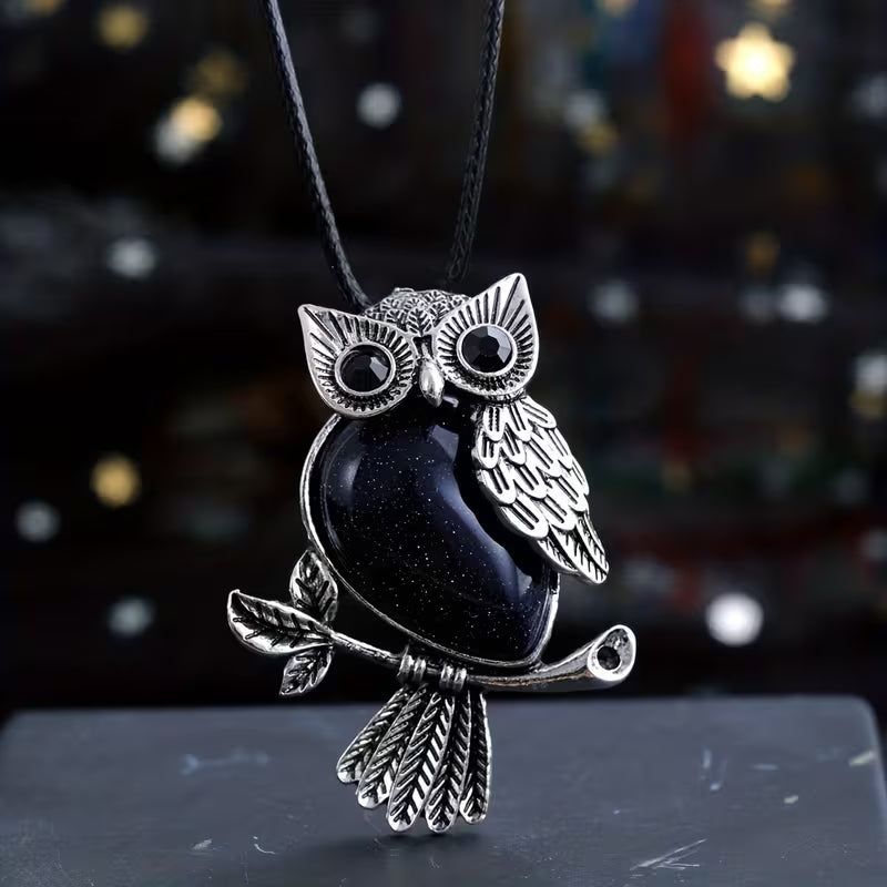 Naszyjnik z Zawieszką Midnight Owl Elegance