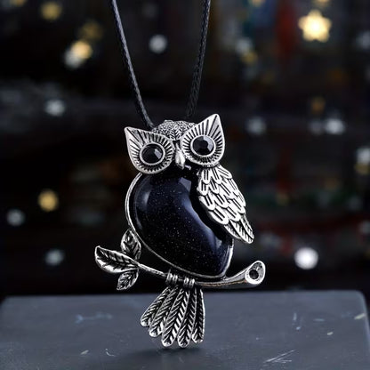 Naszyjnik z Zawieszką Midnight Owl Elegance