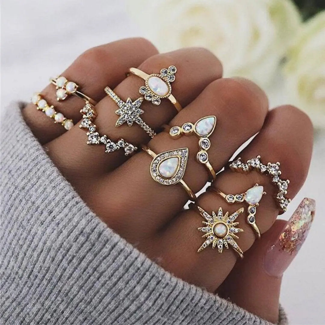 Set unic cu 8 până la 12 inele