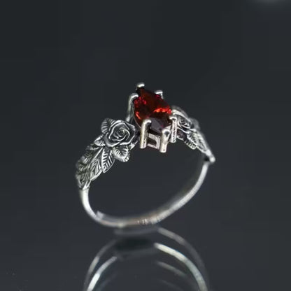Pierścionek Crimson Rose Radiance