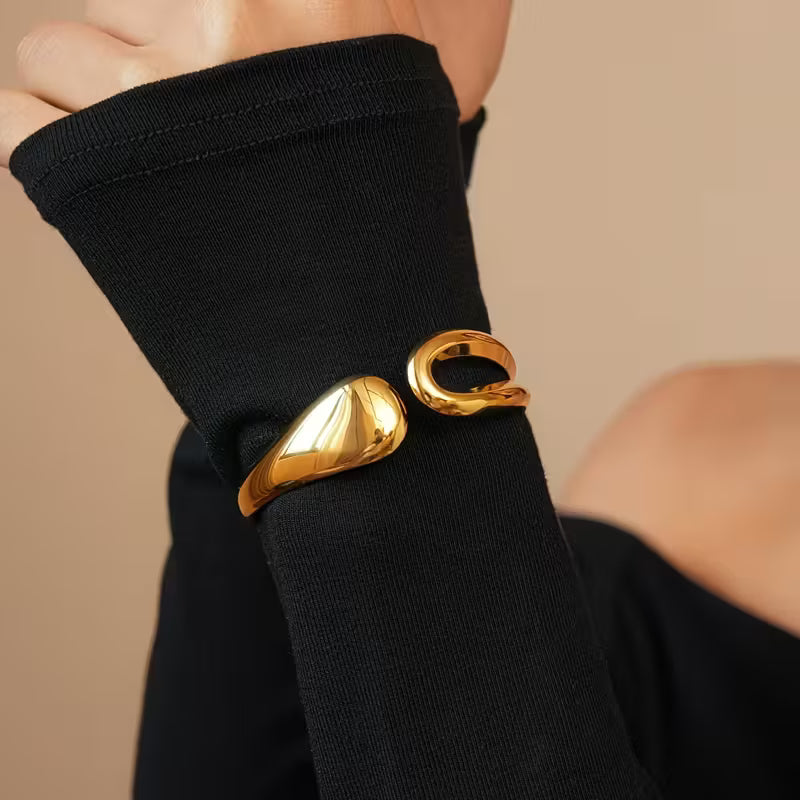 Sculpted Radiance Open Cuff