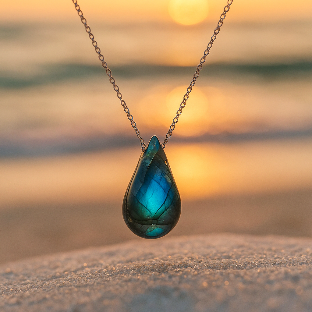 Lagoon - Elegant Labradorite Necklace