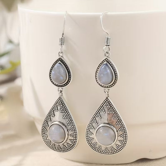 Moonlit Elegance Teardrop Earrings