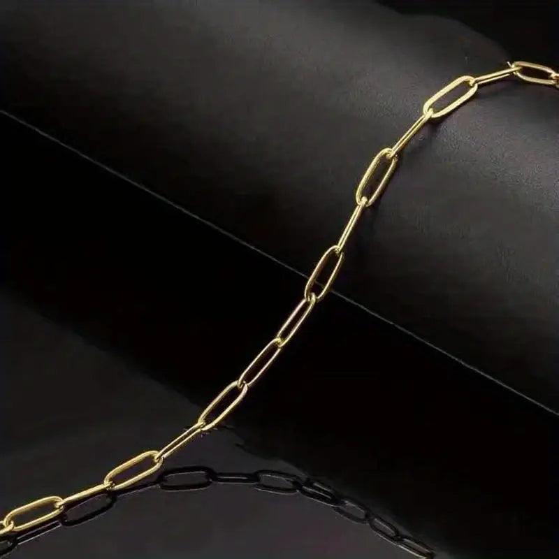 Men's Stainless Steel Rectangular Cross Necklace