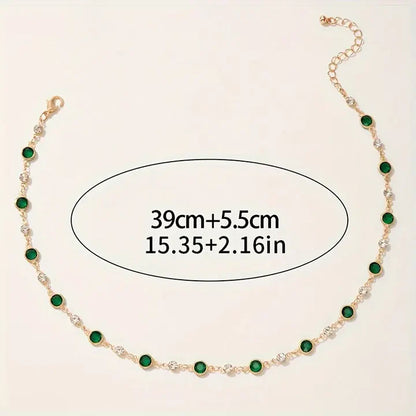 Emerald Green Pendant Necklace