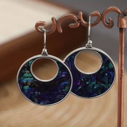 Twilight Aurora Statement Hoop Earrings