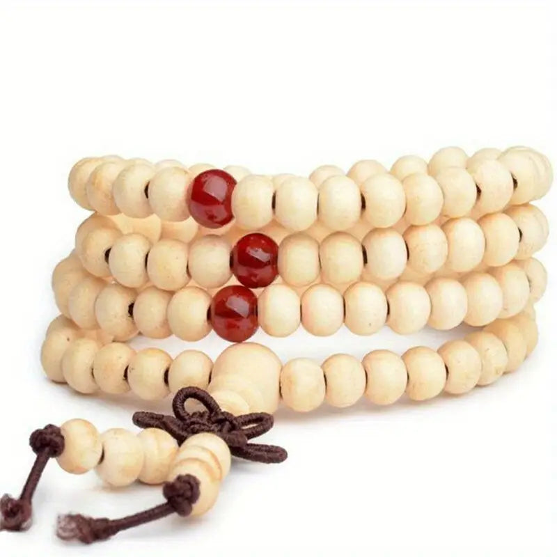 Luxurious Sandalwood Ebony 108 Bead Prayer Bracelet