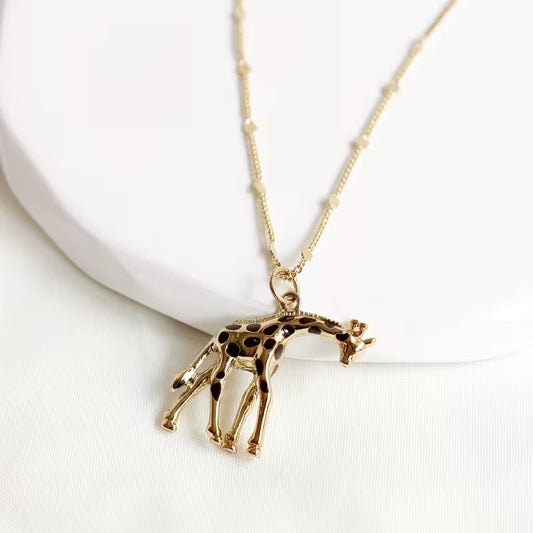 Savannah Grace Giraffe Pendant Necklace