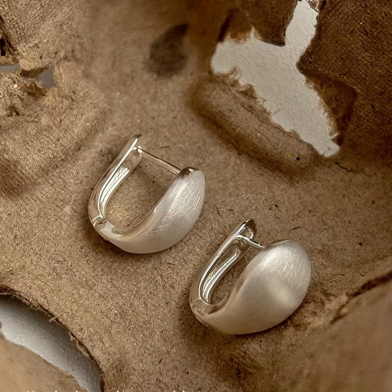 Velvet Crescent Elegance Hoops