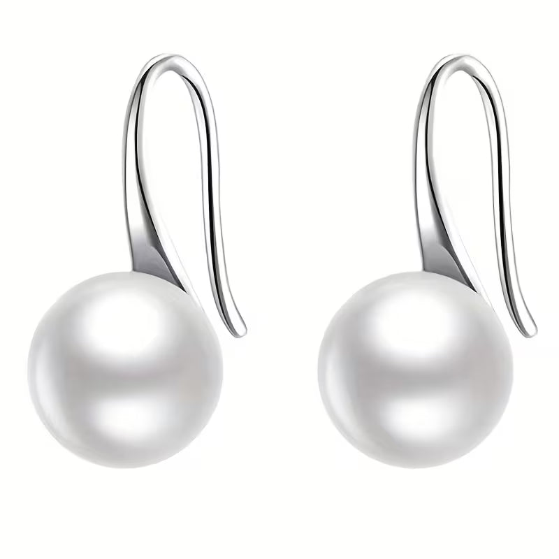 Graceful Luminary Pearl Drop Earrings
