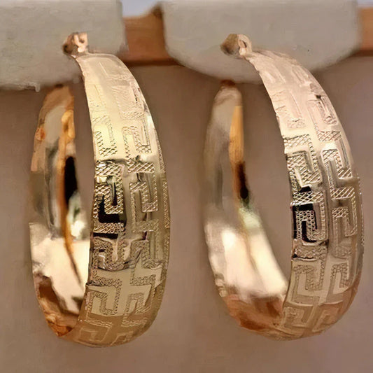 Vintage Gold Etnic Earrings