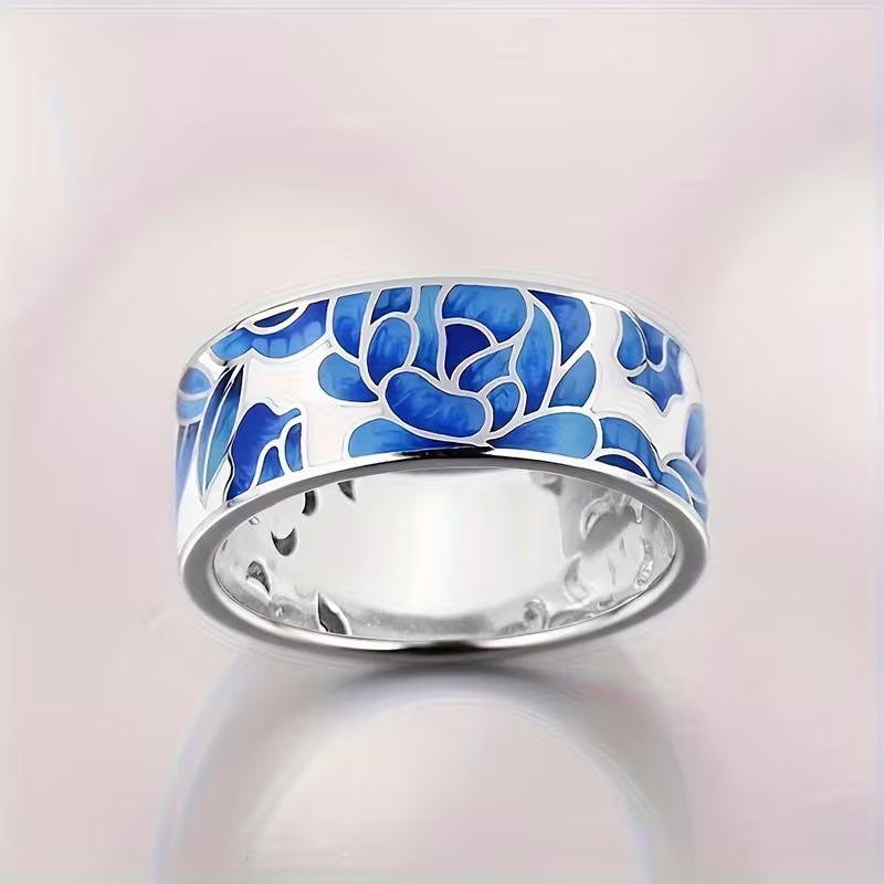Pierścionek Azure Blossom Heirloom Band