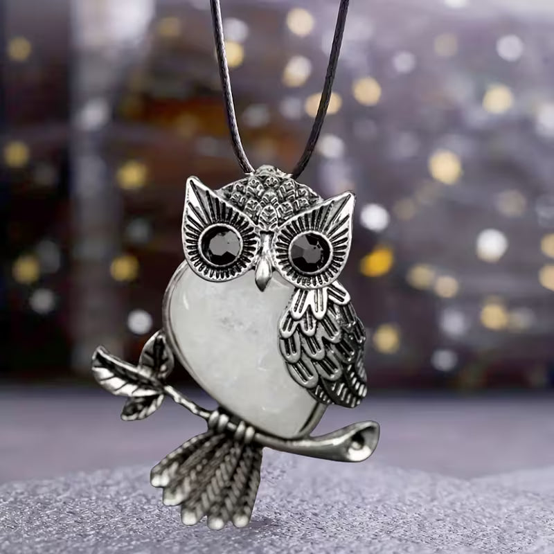 Naszyjnik z Zawieszką Midnight Owl Elegance
