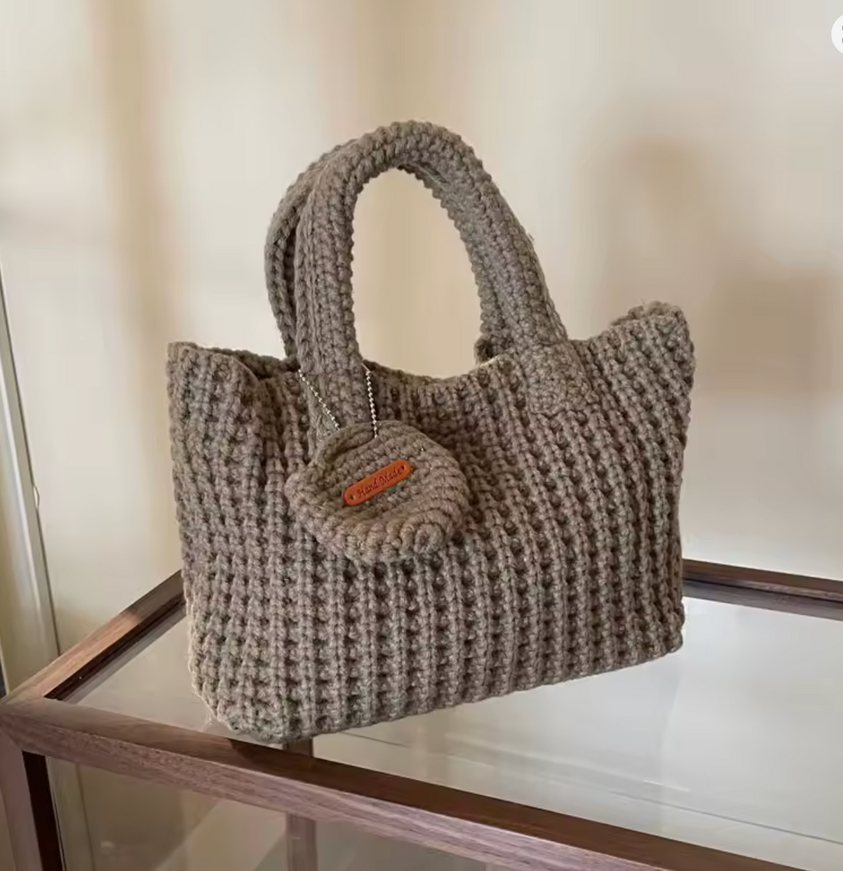 Crochet Bag with Matching Mini Pouch