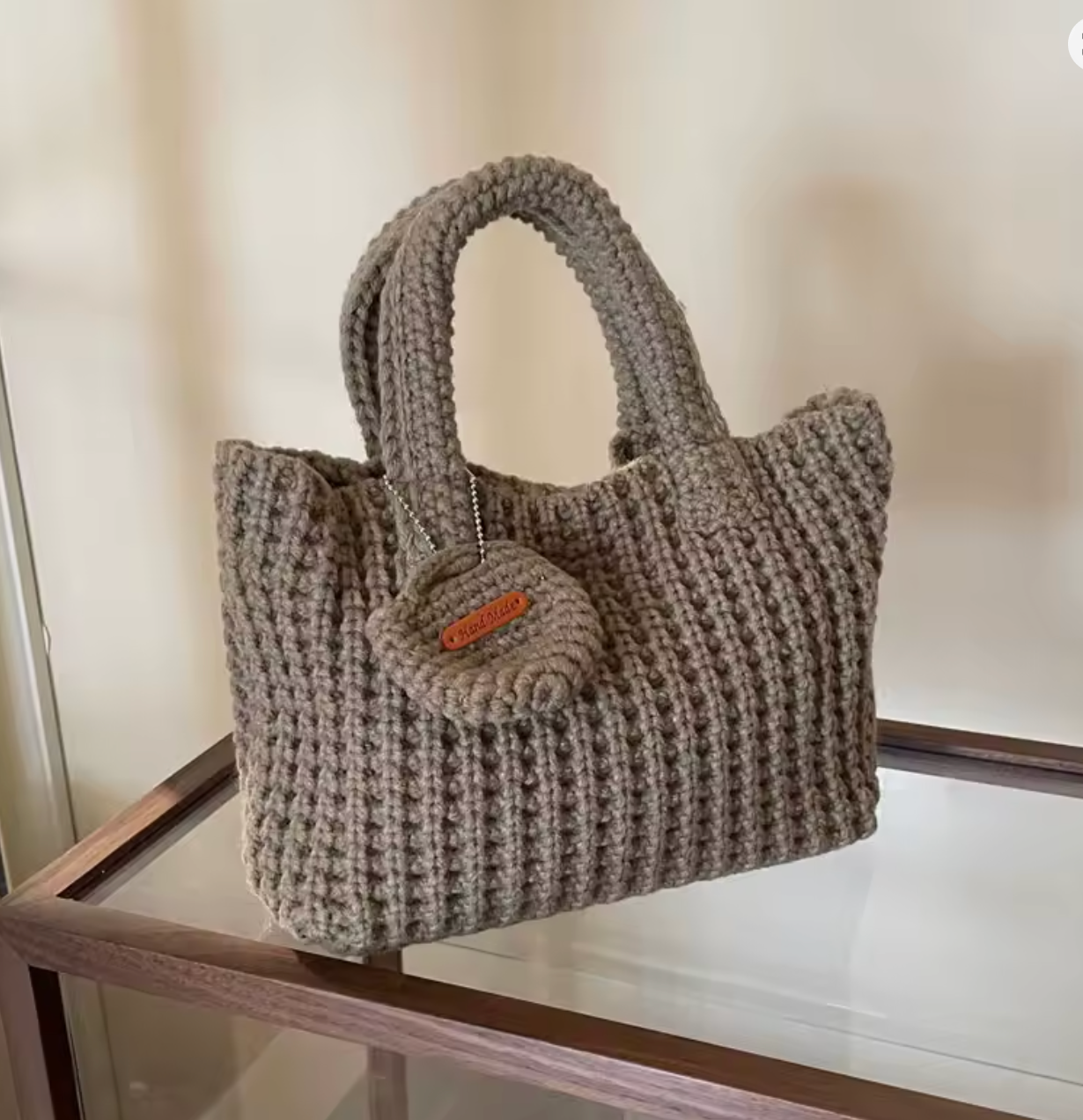 Crochet Bag with Matching Mini Pouch