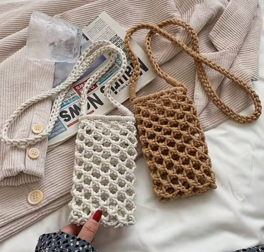 Crochet Phone Crossbody Bag