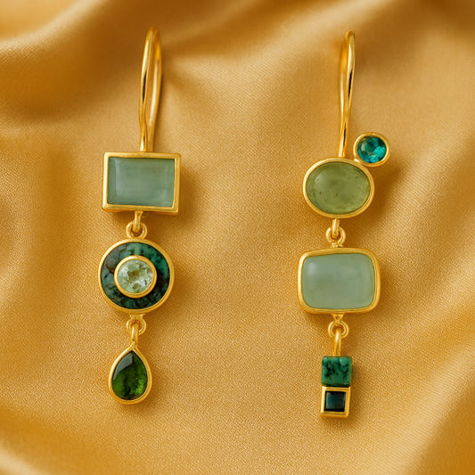 Classic Vintage Green Earrings