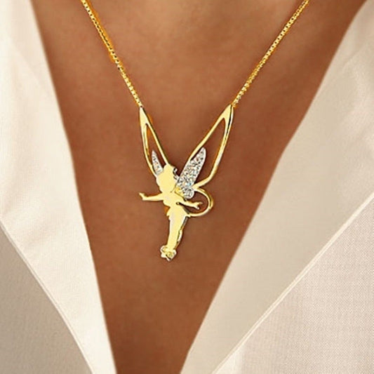 1+1 Offer: Lucky Fairy Necklace in Silver and Gold