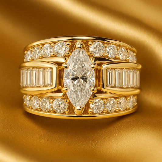 Elegant Shiny Gold Ring