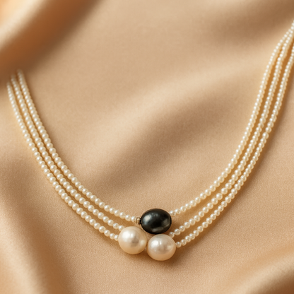 Elegant Natural Pearl Pendant Necklace