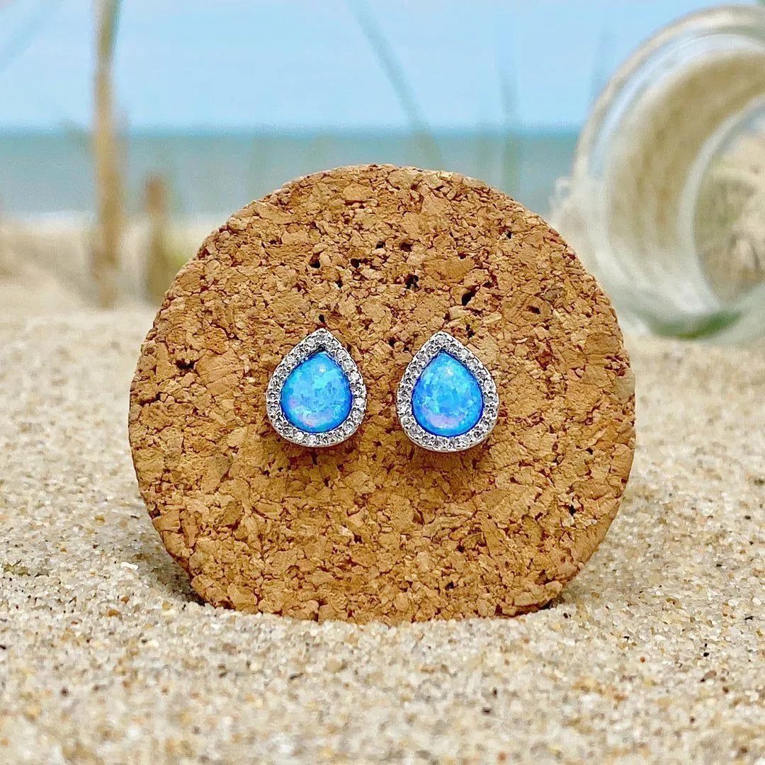 Luxe Opal & Silver Earings