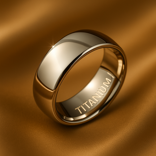 Minimal Titanium Steel Ring