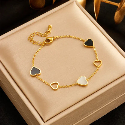Natasha | Gold Plated Heart Bracelet