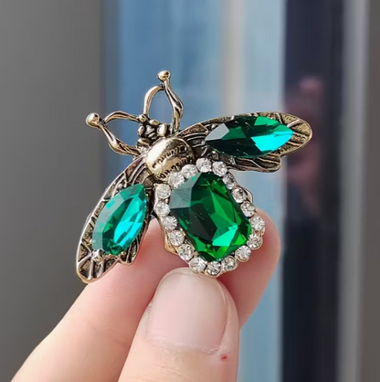 Majestic Golden Muse Bee Brooch