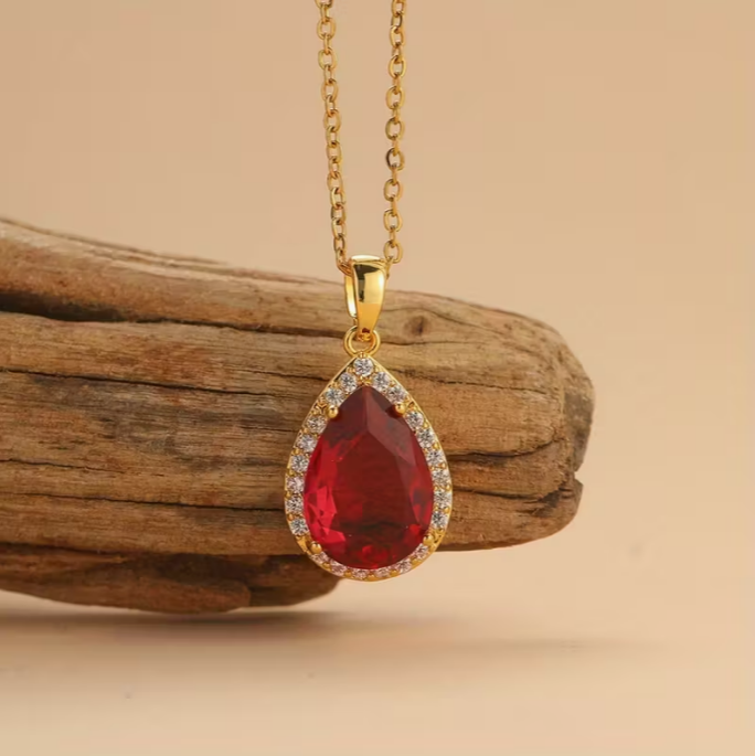 Opulent Scarlet Glow Pendant
