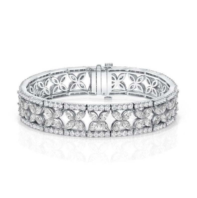 Marquise Cut White Sapphire Bracelet