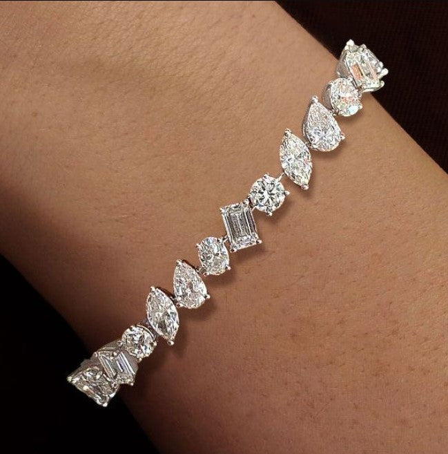 Multi-Shape Sapphire Bracelet