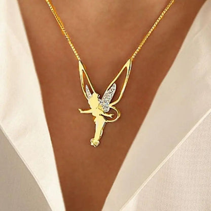 1+1 Offer: Fairy Necklace in Gold and Silver