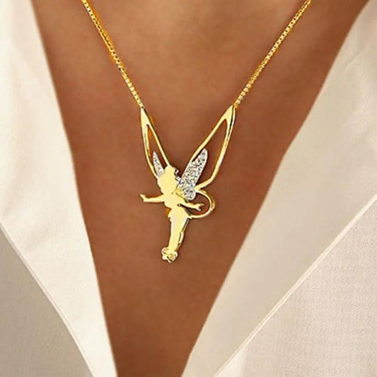 1+1 Offer: Fairy Necklace in Gold and Silver