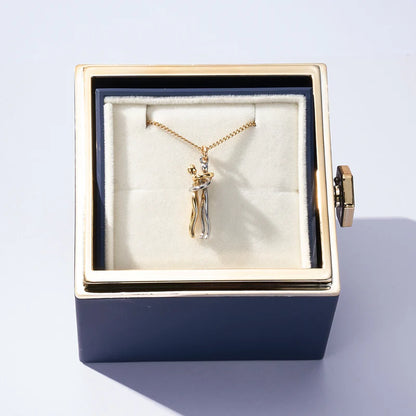 Rose Box & Hug Necklace