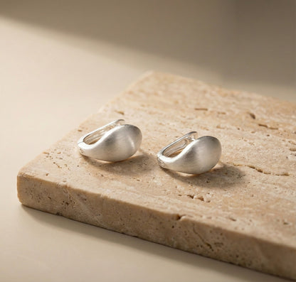 Velvet Crescent Elegance Hoops