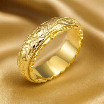 Luxe Golden Flower Ring