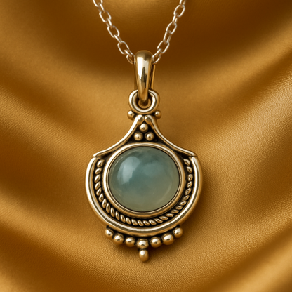 Elegant Green Stone Pendant