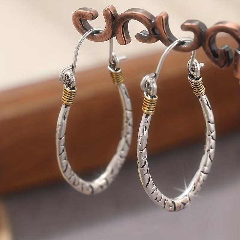 Timeless Contour Artisan Drop Earrings