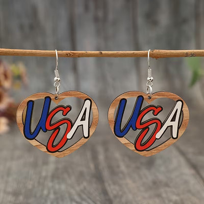 Unity of Grace Monogram Heart Drop Earrings