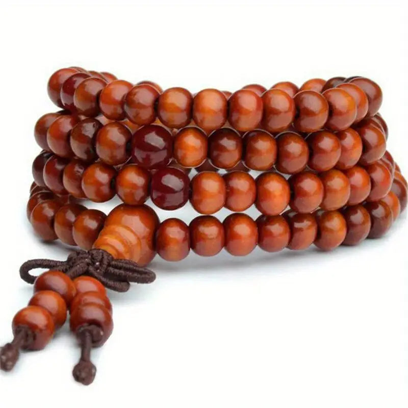 Luxurious Sandalwood Ebony 108 Bead Prayer Bracelet