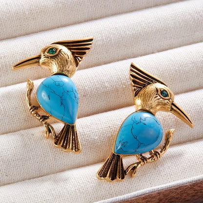 Azure Songbird Heirloom Earrings