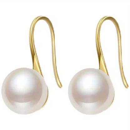 Graceful Luminary Pearl Drop Earrings